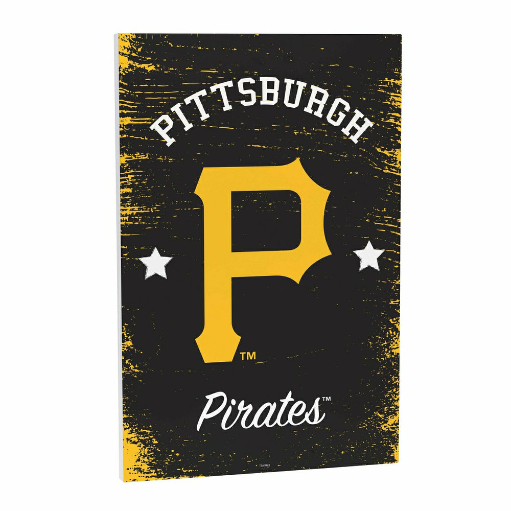 Pittsburgh Pirates Wood Wall Sign, 16x24 - MLB Home