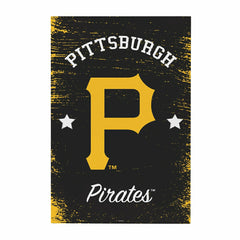 Pittsburgh Pirates Wood Wall Sign, 16x24 - MLB Home