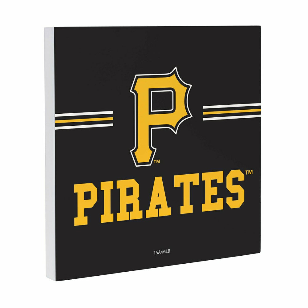 Pittsburgh Pirates Wood Wall Sign, 12x12 - MLB Home