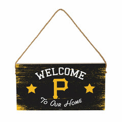 Pittsburgh Pirates Wood Wall Sign, 6x11 - MLB Home