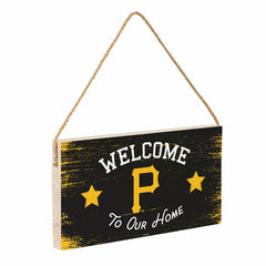 Pittsburgh Pirates Wood Wall Sign, 6x11 - MLB Home
