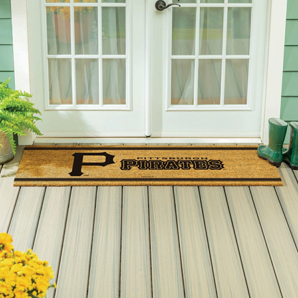 Pittsburgh Pirates Extra Large One Color Coir Mat, 60"x24" - MLB