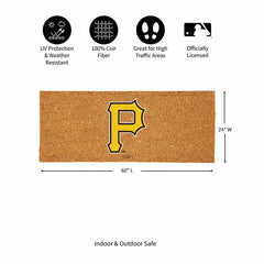 Pittsburgh Pirates Extra Large Full Color Coir Mat, 60"x24" - MLB