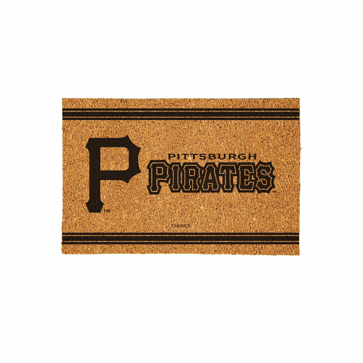 Pittsburgh Pirates Large One Color Coir Mat, 36"x24" - MLB