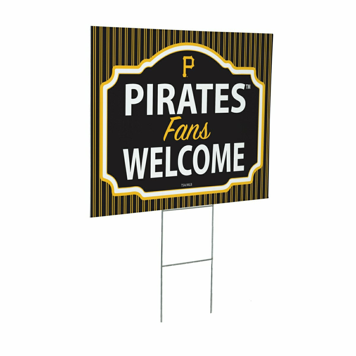Pittsburgh Pirates Coroplast Yard Sign, "Fans Welcome" - MLB Home