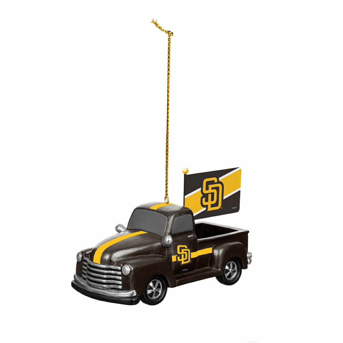 San Diego Padres Rally Truck Ornament, Set of 2 - MLB Home