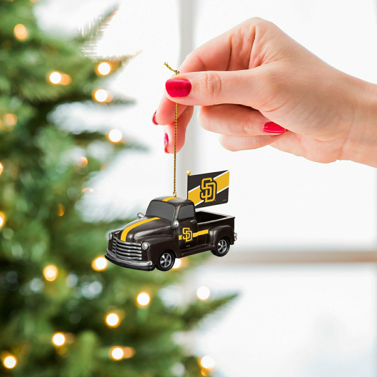 San Diego Padres Rally Truck Ornament, Set of 2 - MLB Home