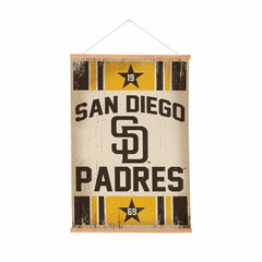 San Diego Padres, Canvas Wall Tapestry, Medium, 36x24 - MLB Home