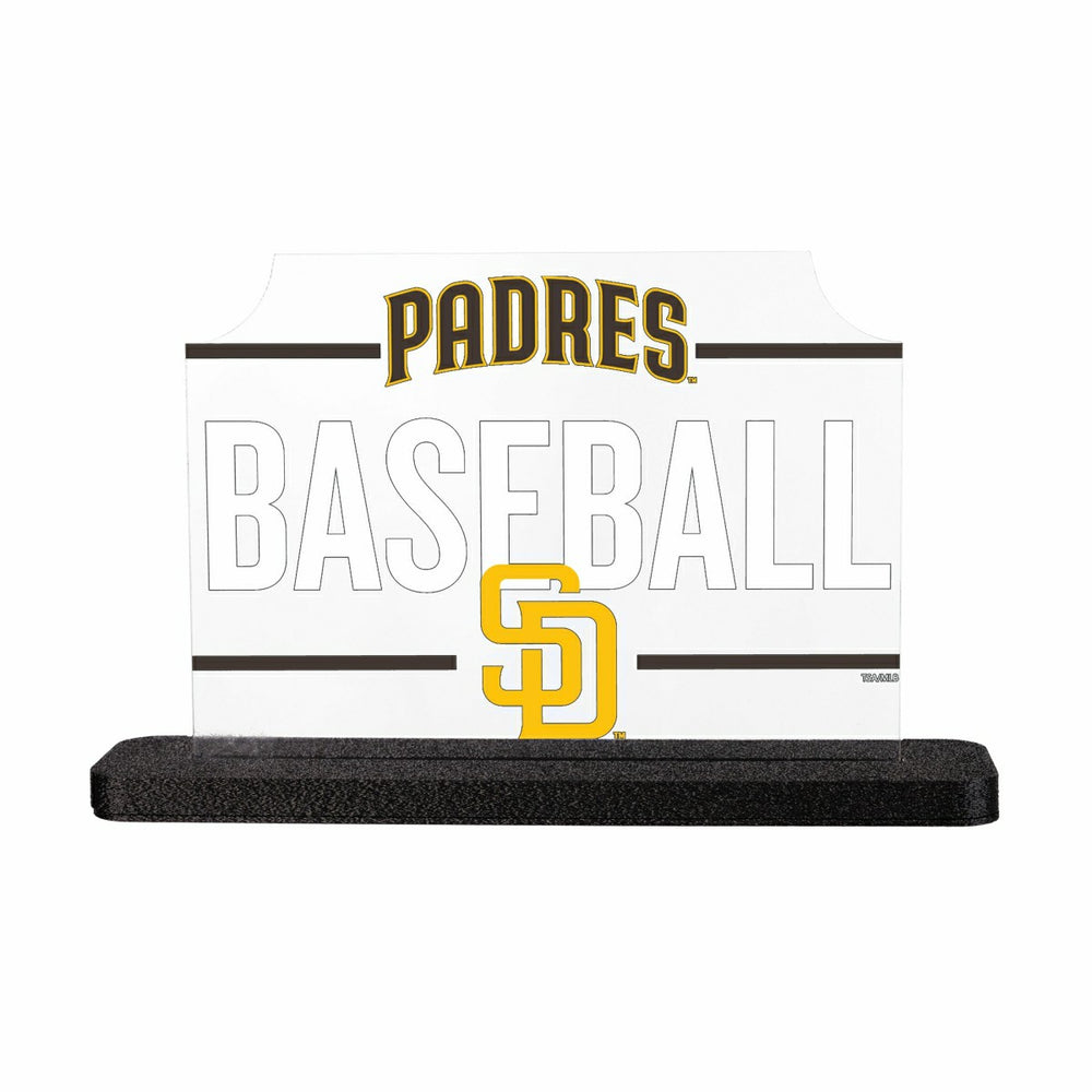 San Diego Padres Baseball Rectangle Desklite LED Decor - MLB Home