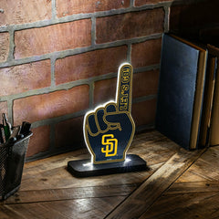 San Diego Padres Baseball Foam Finger Desklite LED Decor - MLB Home