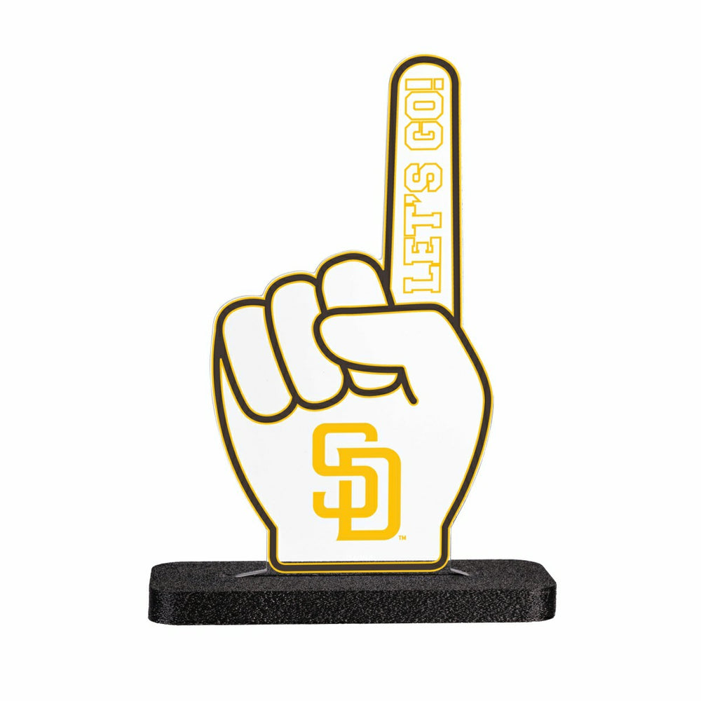 San Diego Padres Baseball Foam Finger Desklite LED Decor - MLB Home