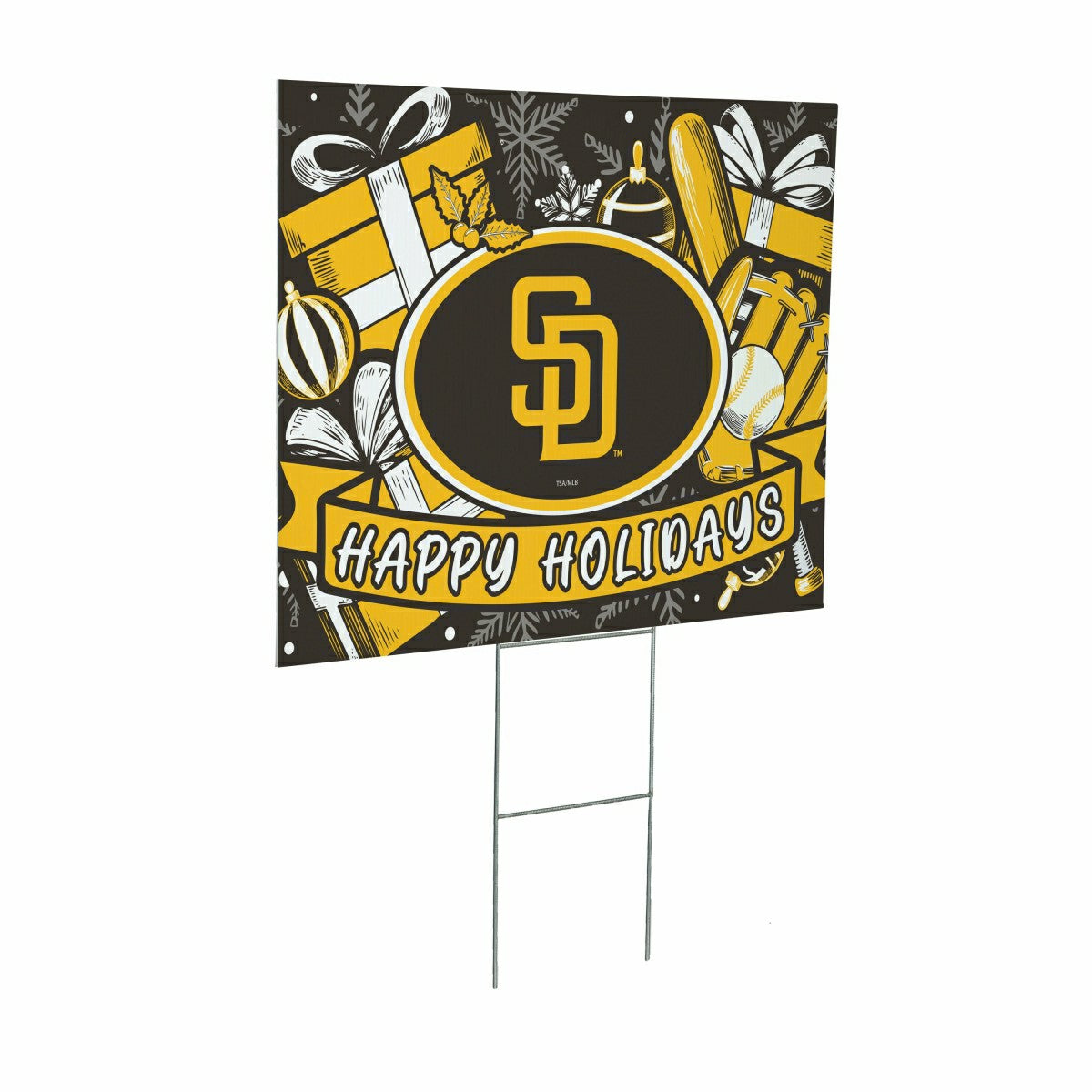 San Diego Padres Yard Sign, Holiday - MLB Home