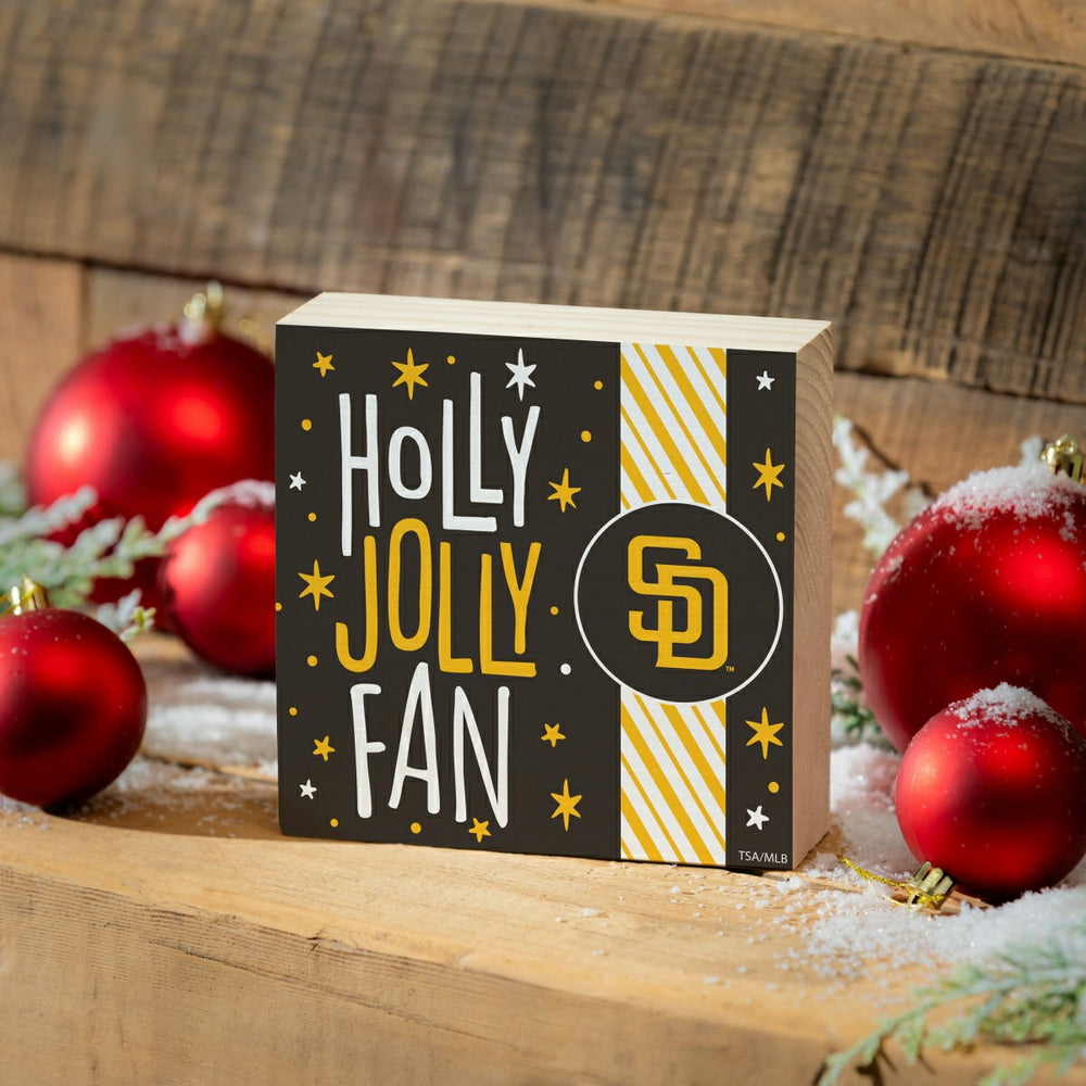 San Diego Padres Block, Holiday, 6x6 - MLB Home