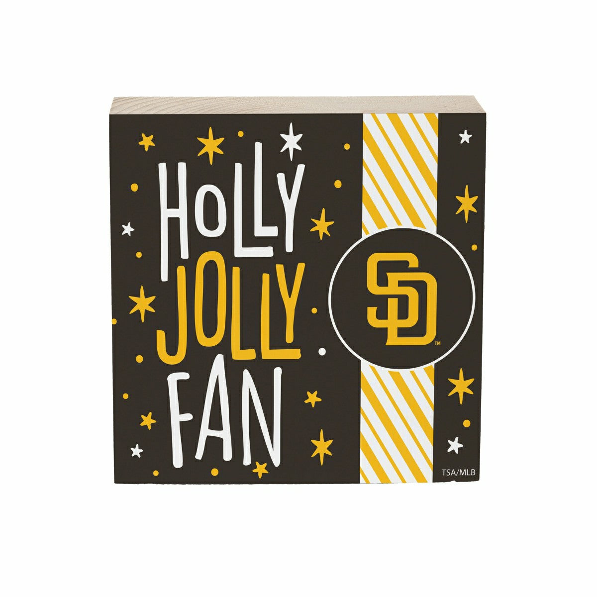 San Diego Padres Block, Holiday, 6x6 - MLB Home