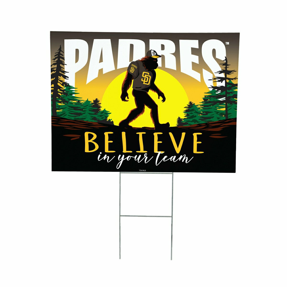 San Diego Padres Yard Sign, Bigfoot - MLB Home