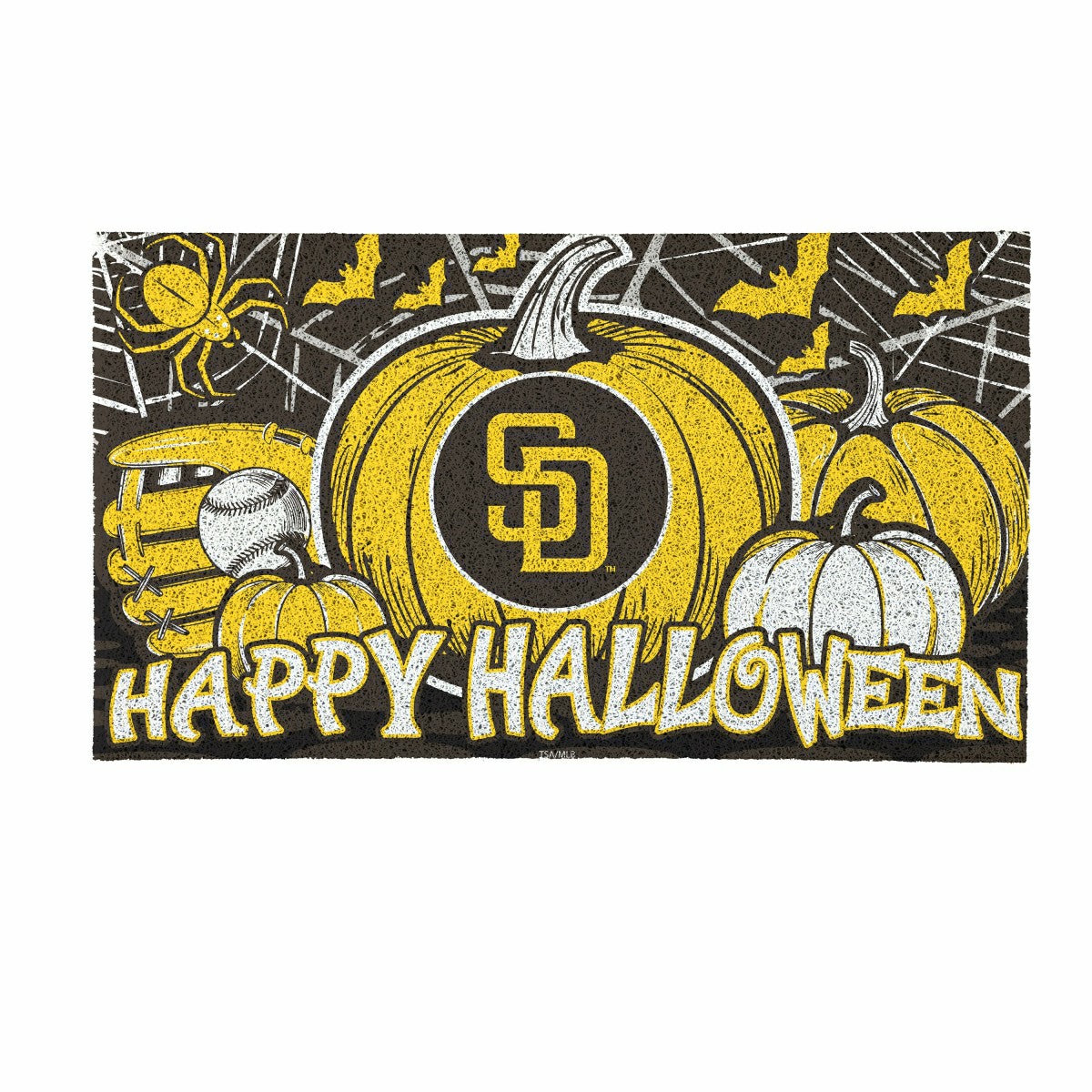 San Diego Padres Halloween PVC Mat, 28"x16" - MLB