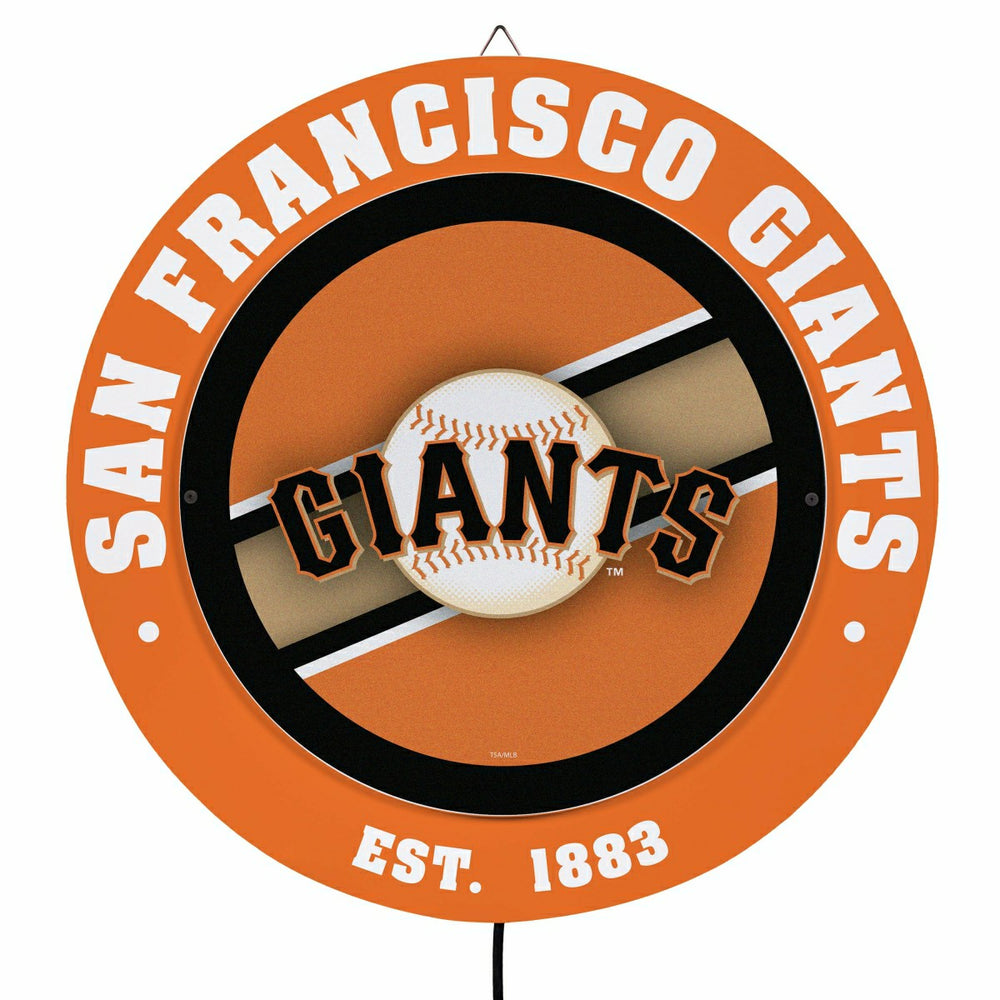 San Francisco Giants, Metal Lite, Round - MLB