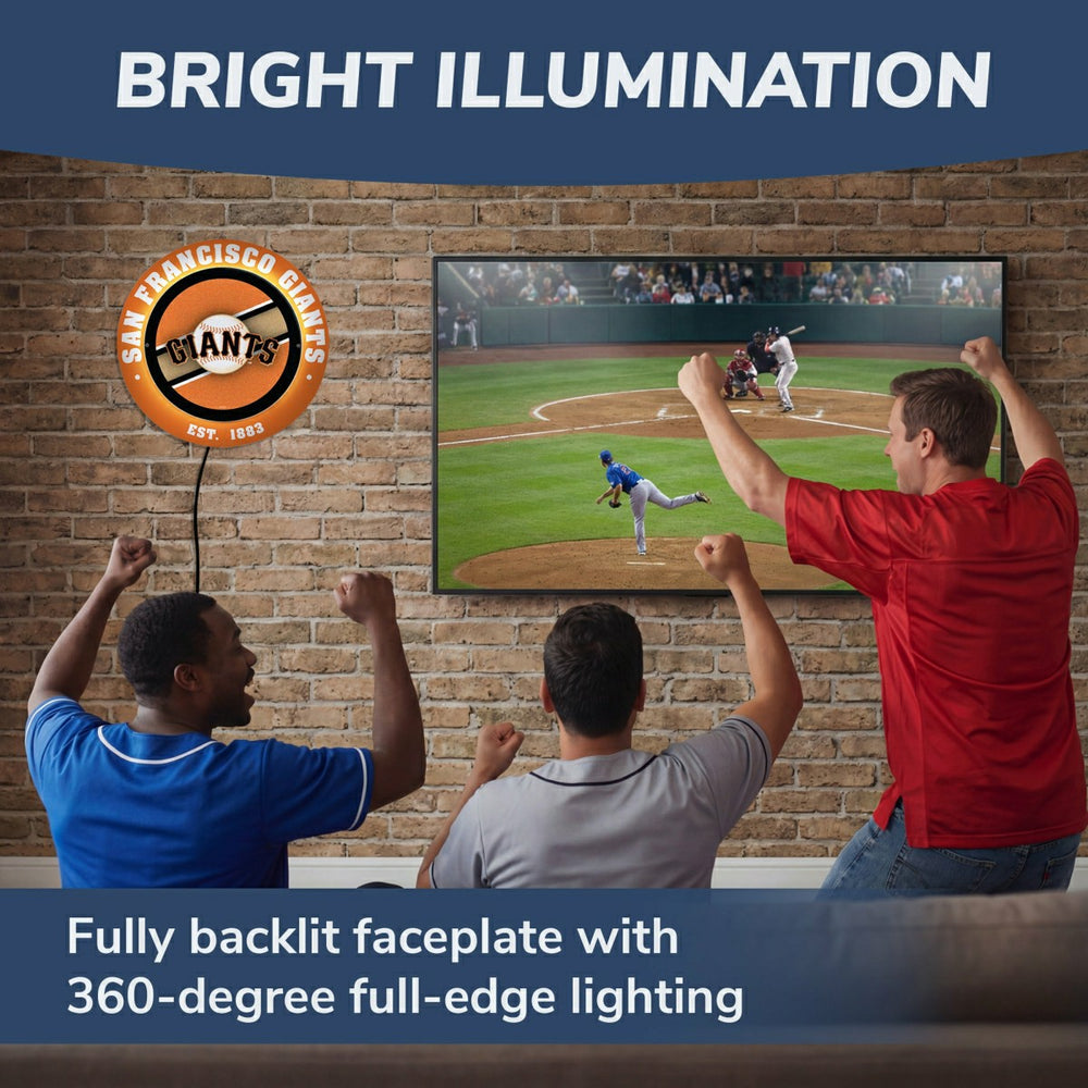 San Francisco Giants, Metal Lite, Round - MLB