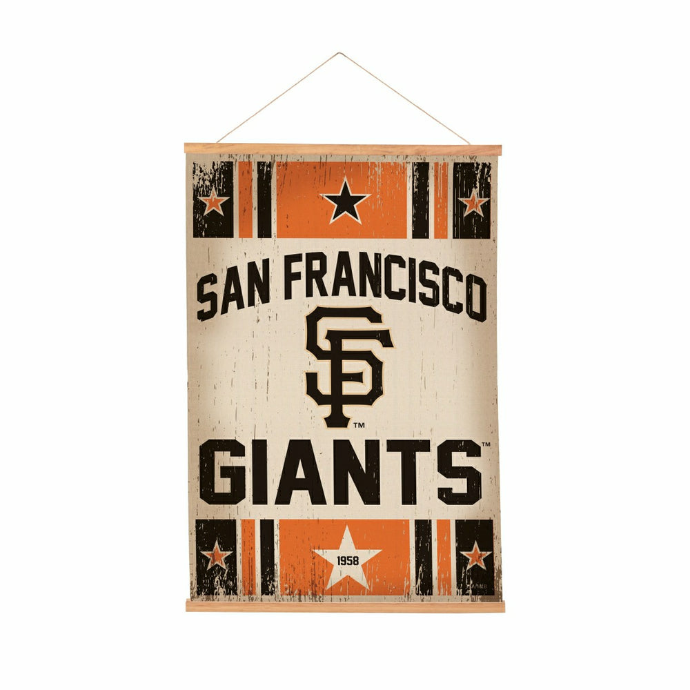 San Francisco Giants, Canvas Wall Tapestry, Medium, 36x24 - MLB Home