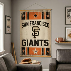 San Francisco Giants, Canvas Wall Tapestry, Large, 54x36 - MLB Home