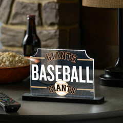 San Francisco Giants Baseball Rectangle Desklite LED Decor - MLB Home