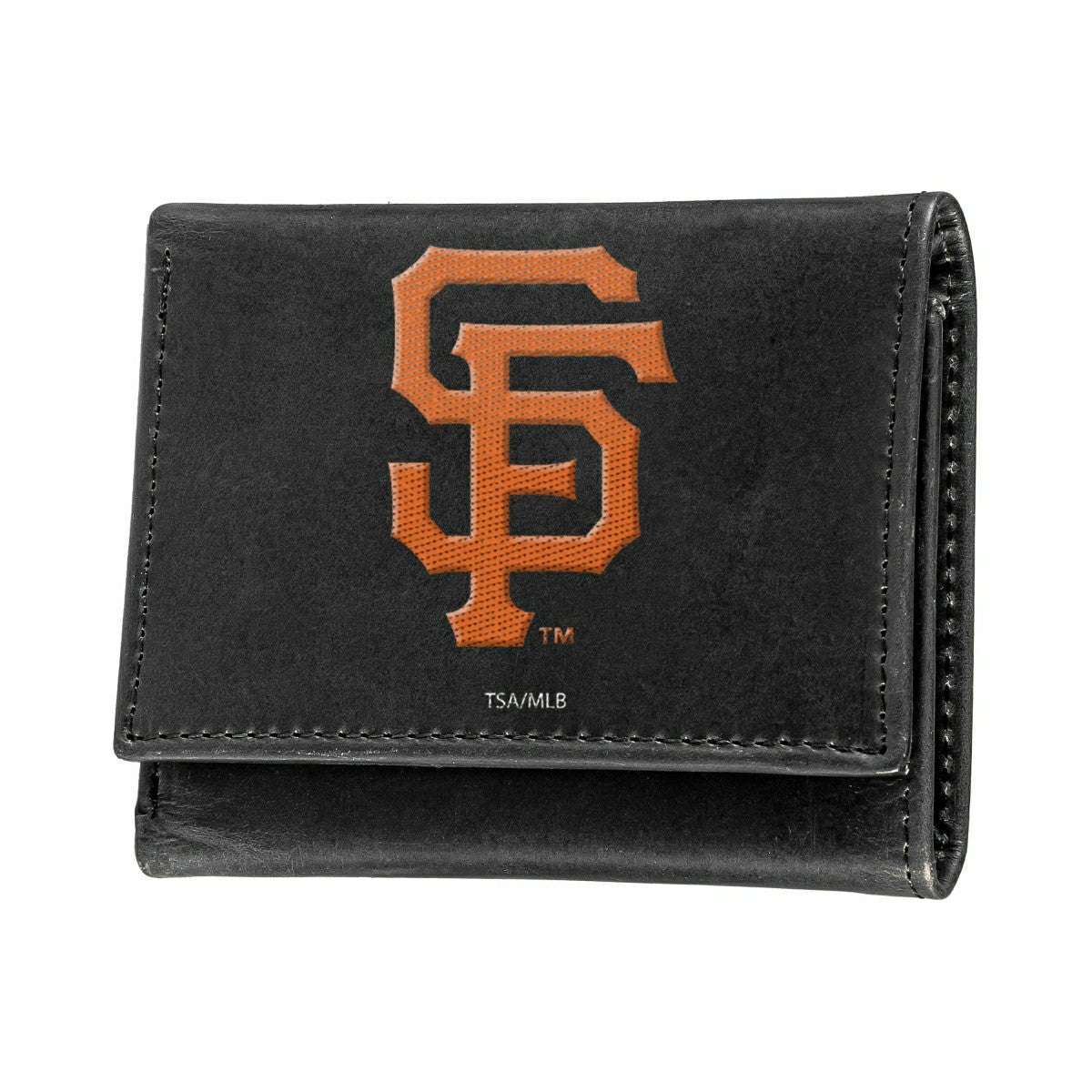 San Francisco Giants Black Tri-Fold Embroidered Wallet w/ RFID Blockin - MLB Home