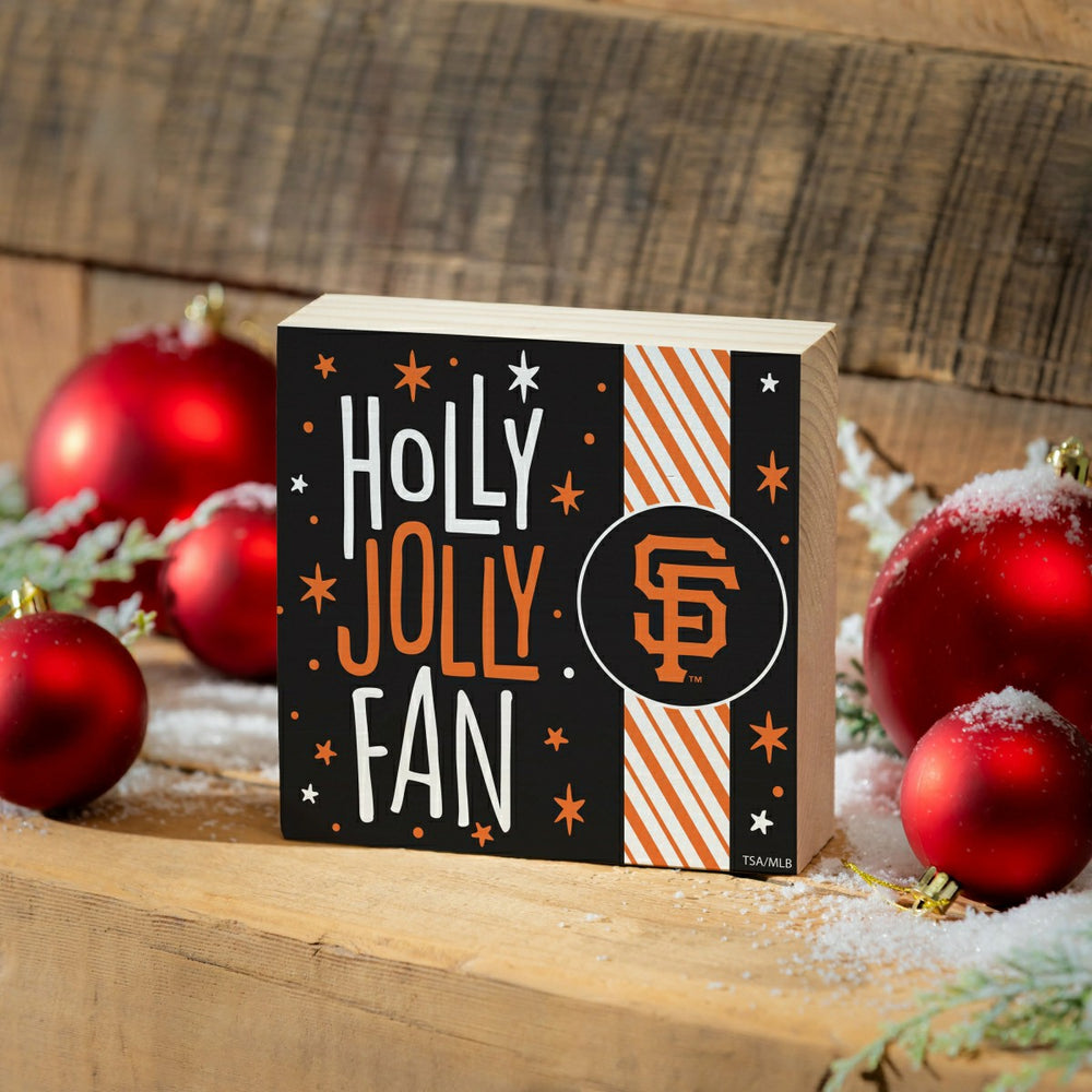 San Francisco Giants Block, Holiday, 6x6 - MLB Home