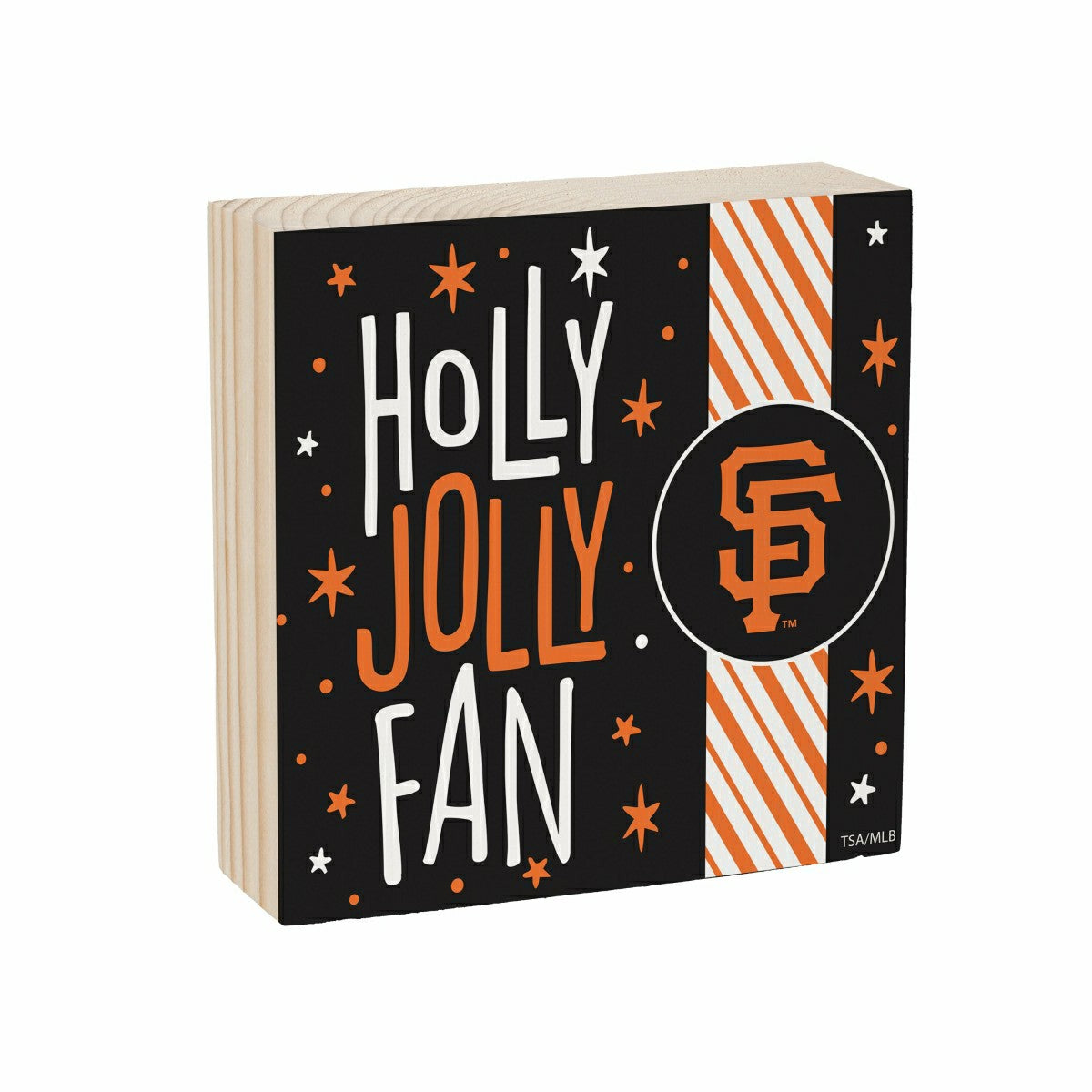 San Francisco Giants Block, Holiday, 6x6 - MLB Home
