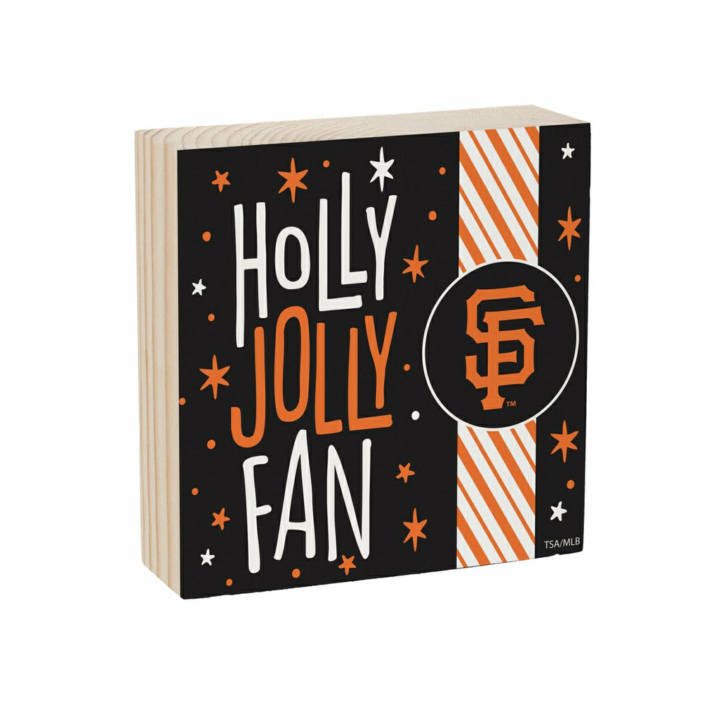 San Francisco Giants Block, Holiday, 6x6 - MLB Home