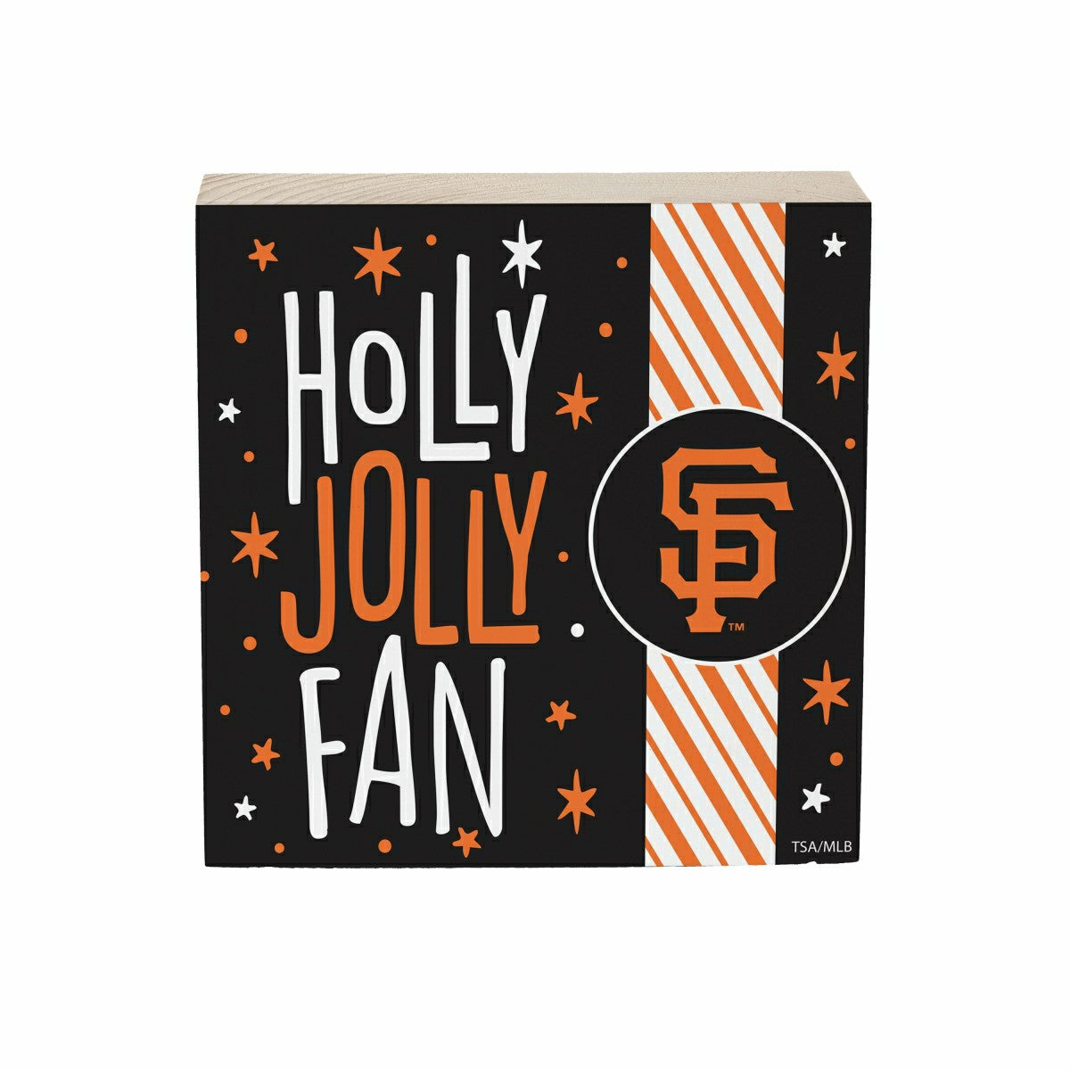 San Francisco Giants Block, Holiday, 6x6 - MLB Home