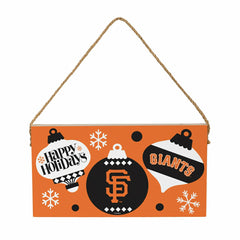 San Francisco Giants Holiday Wood Wall Sign, 6x11 - MLB Home