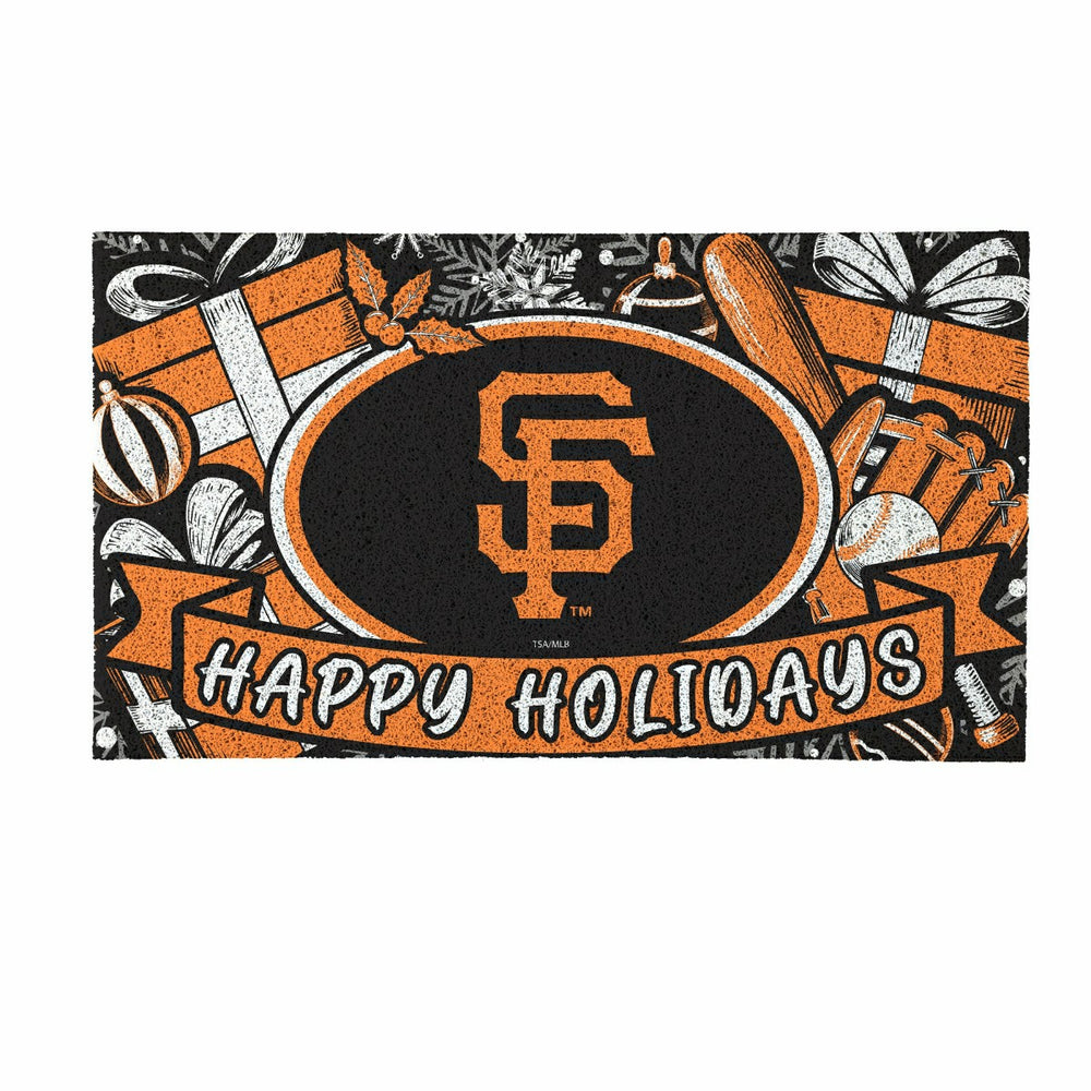 San Francisco Giants Holiday PVC Mat, 28"x16" - MLB