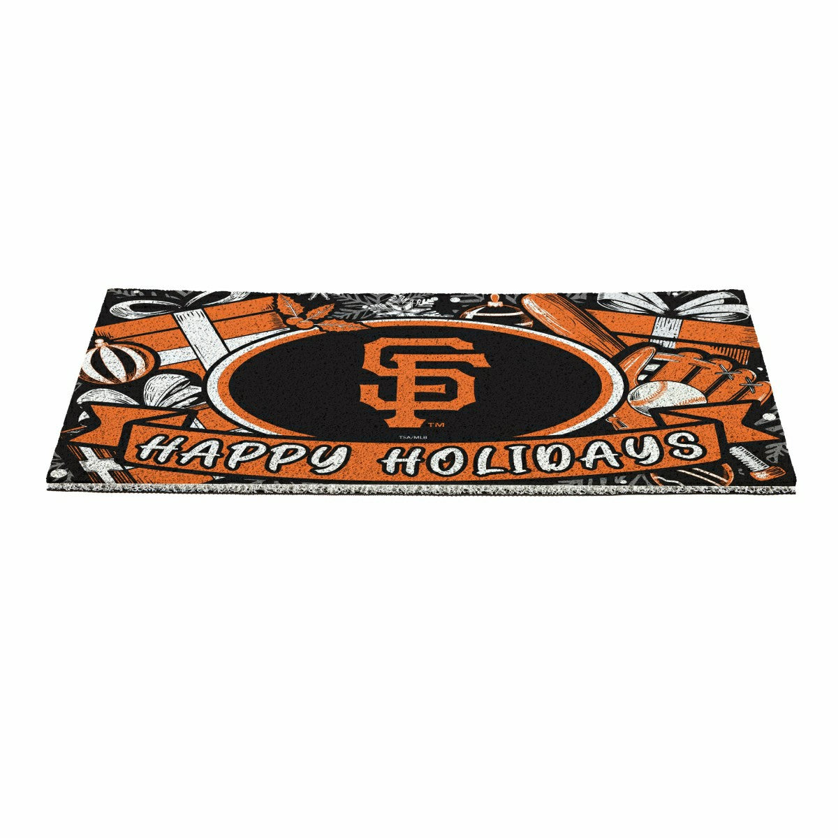San Francisco Giants Holiday PVC Mat, 28"x16" - MLB