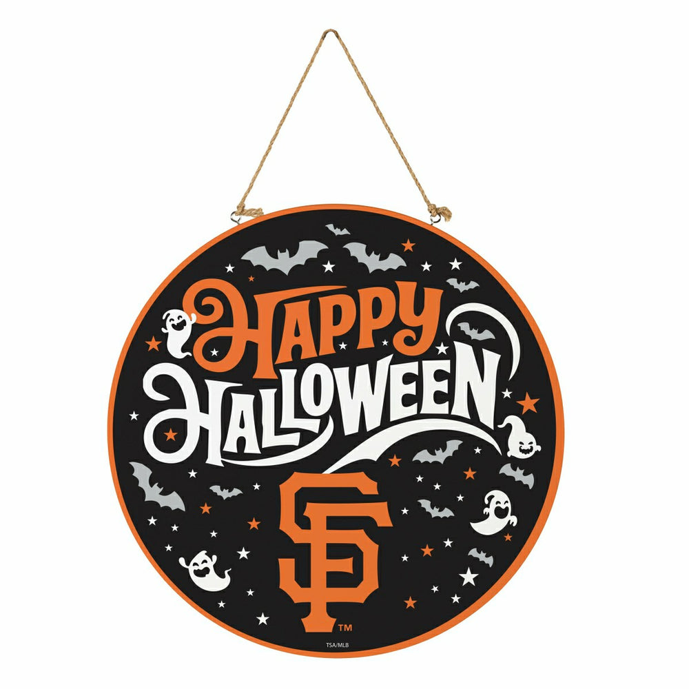 San Francisco Giants Halloween Round Door Décor with Hanging Rope, 18x - MLB Home
