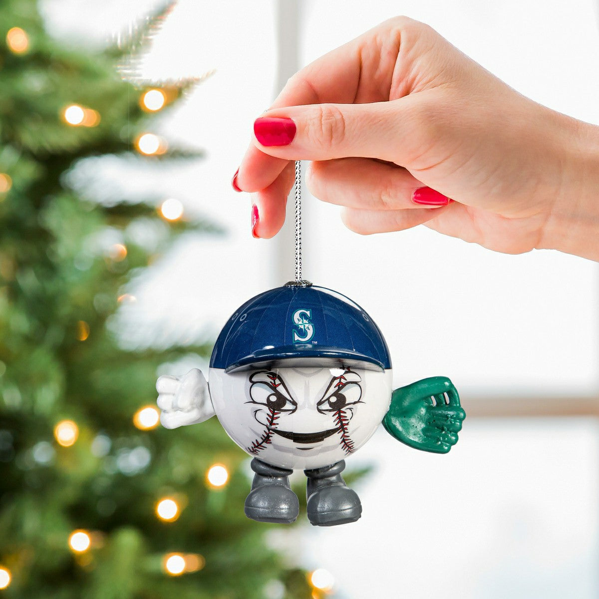 Seattle Mariners Ball Head Ornament - MLB Home