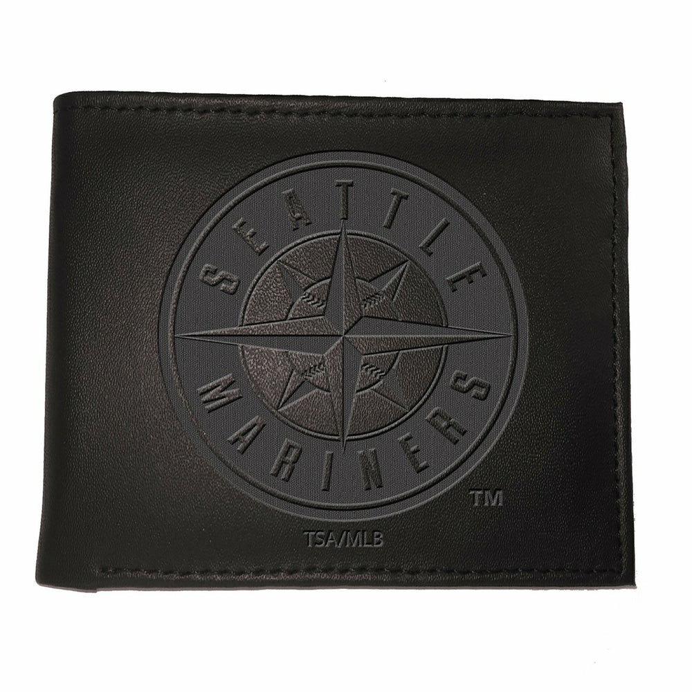 Seattle Mariners Bi-Fold Wallet Black - MLB Home