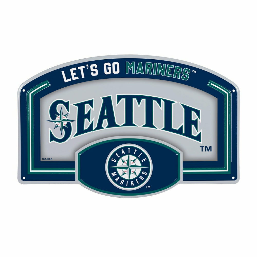 Seattle Mariners USA Embossed Steel Wall Sign, 11" x 17" - MLB Home
