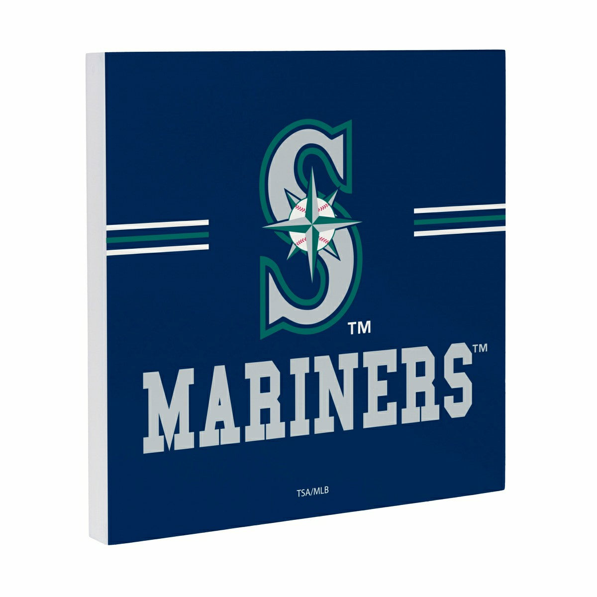 Seattle Mariners Wood Wall Sign, 12x12 - MLB Home