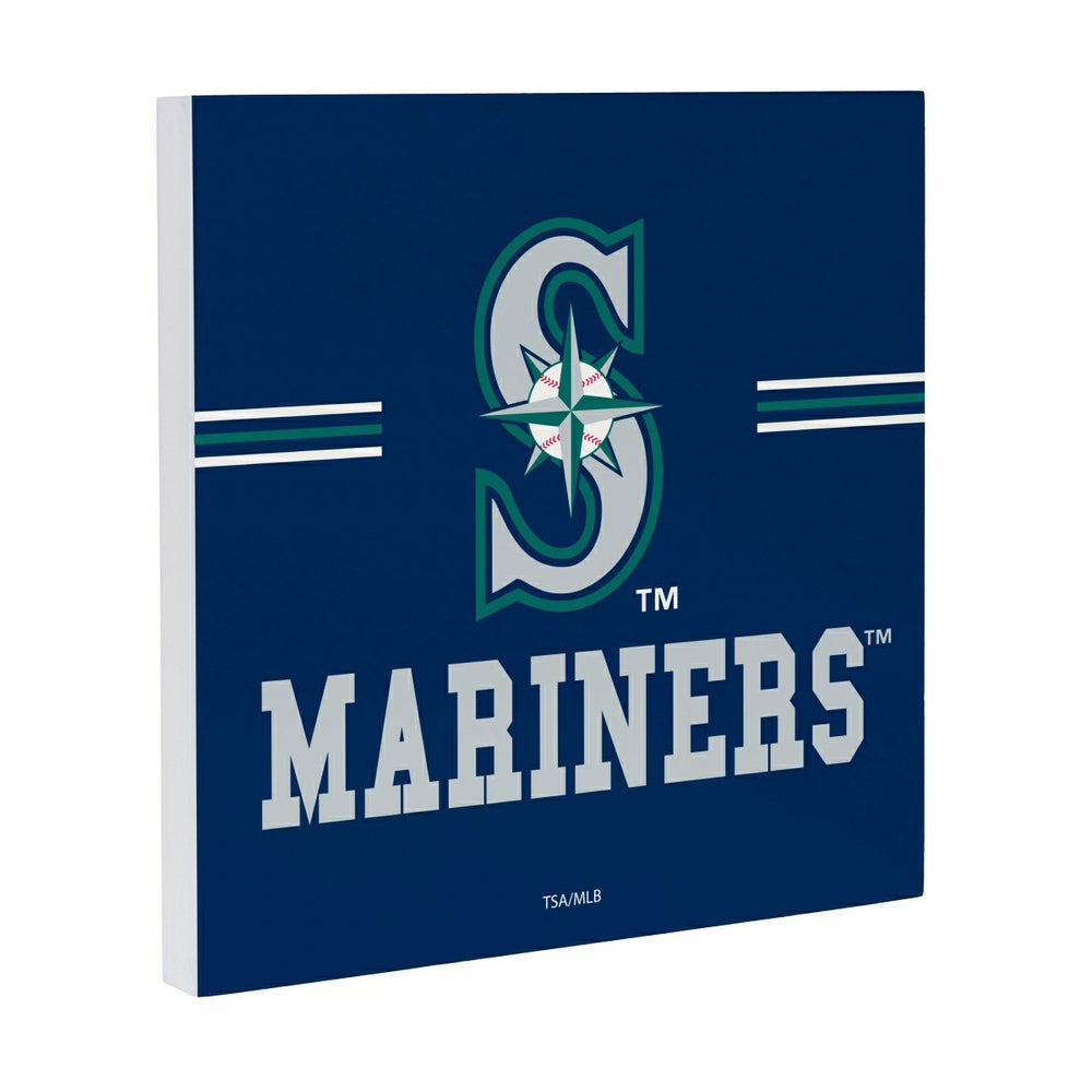 Seattle Mariners Wood Wall Sign, 12x12 - MLB Home