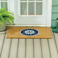 Seattle Mariners Large Full Color Coir Mat, 36"x24" - MLB