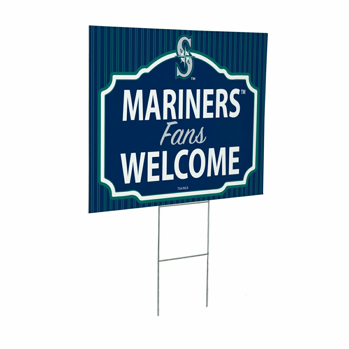 Seattle Mariners Coroplast Yard Sign, "Fans Welcome" - MLB Home