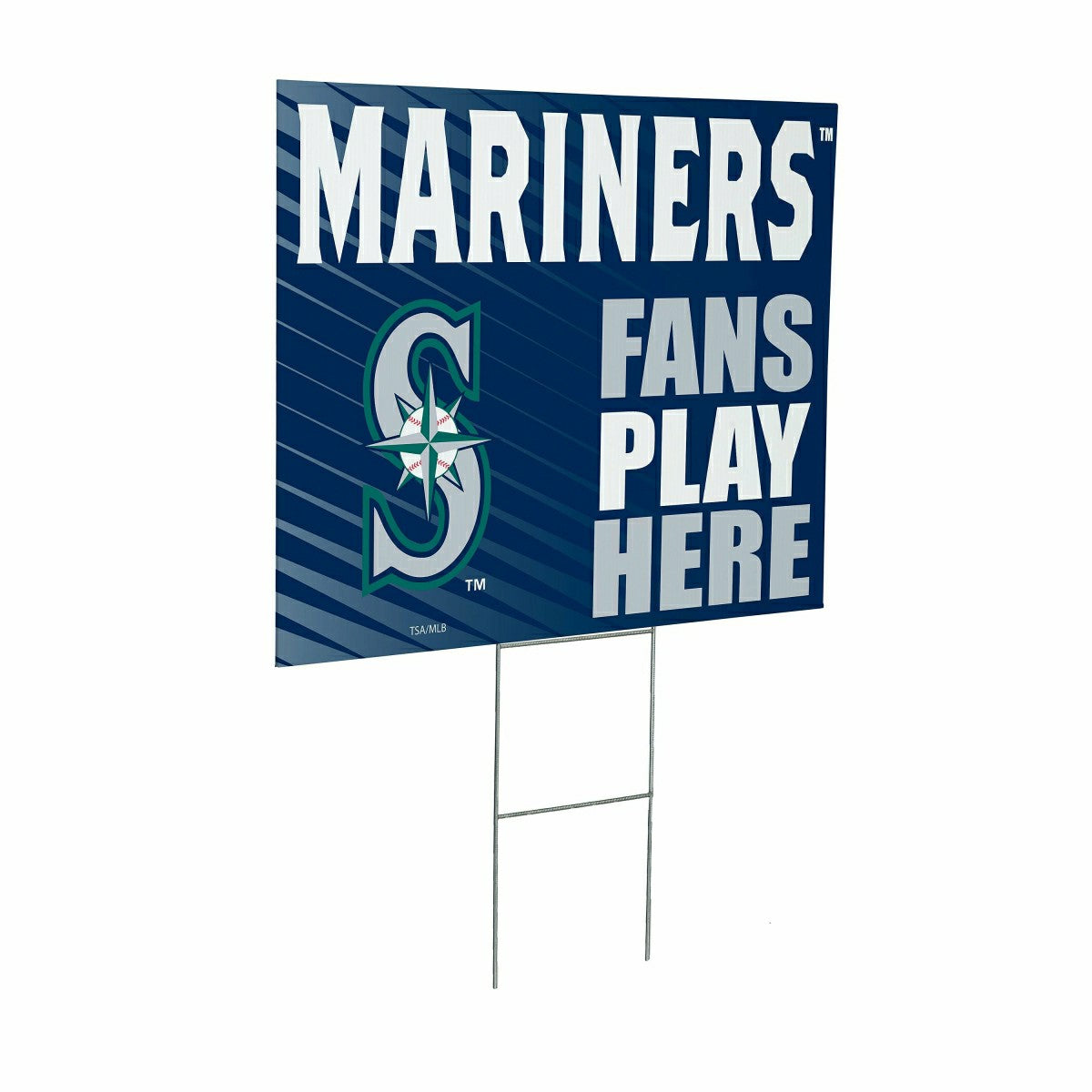 Seattle Mariners Coroplast Yard Sign "Fans Play Here" - MLB Home