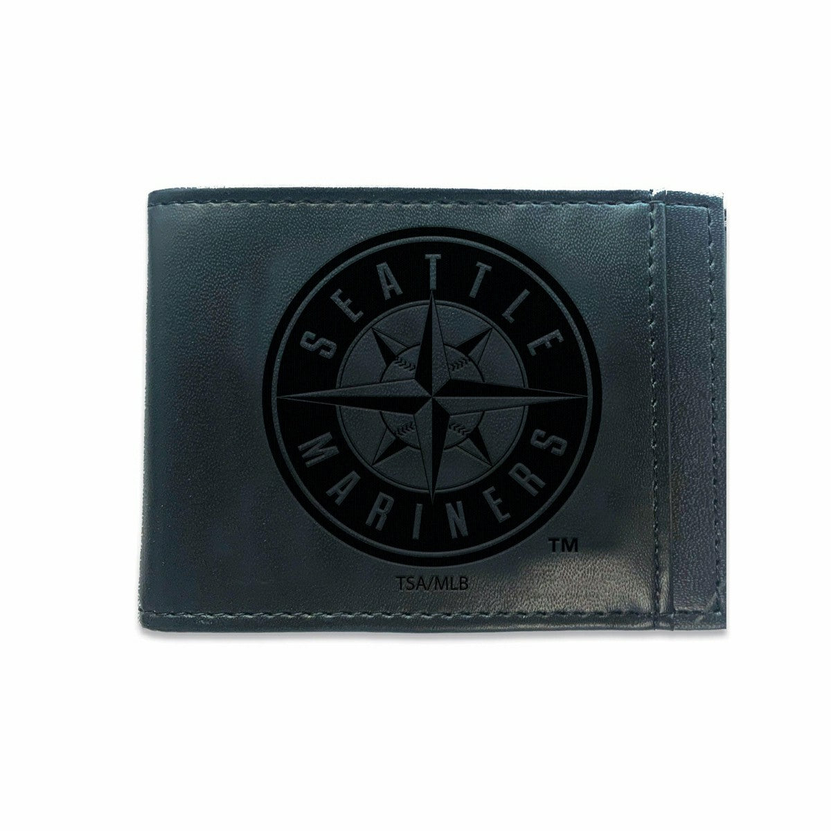 Seattle Mariners Front Pocket Wallet w/ RFID Blocking Black - MLB Home