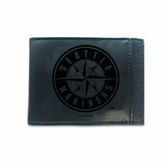 Seattle Mariners Front Pocket Wallet w/ RFID Blocking Black - MLB Home