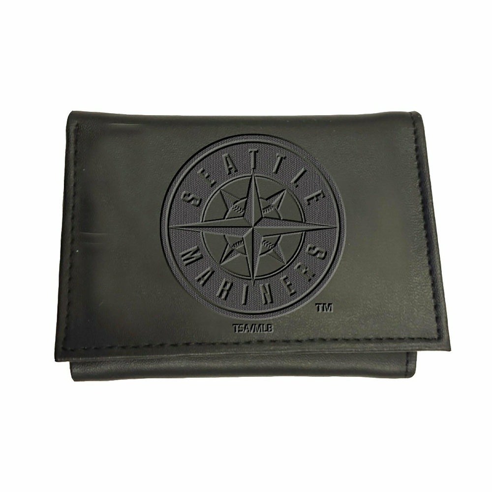 Seattle Mariners Tri-Fold Wallet Black - MLB Home