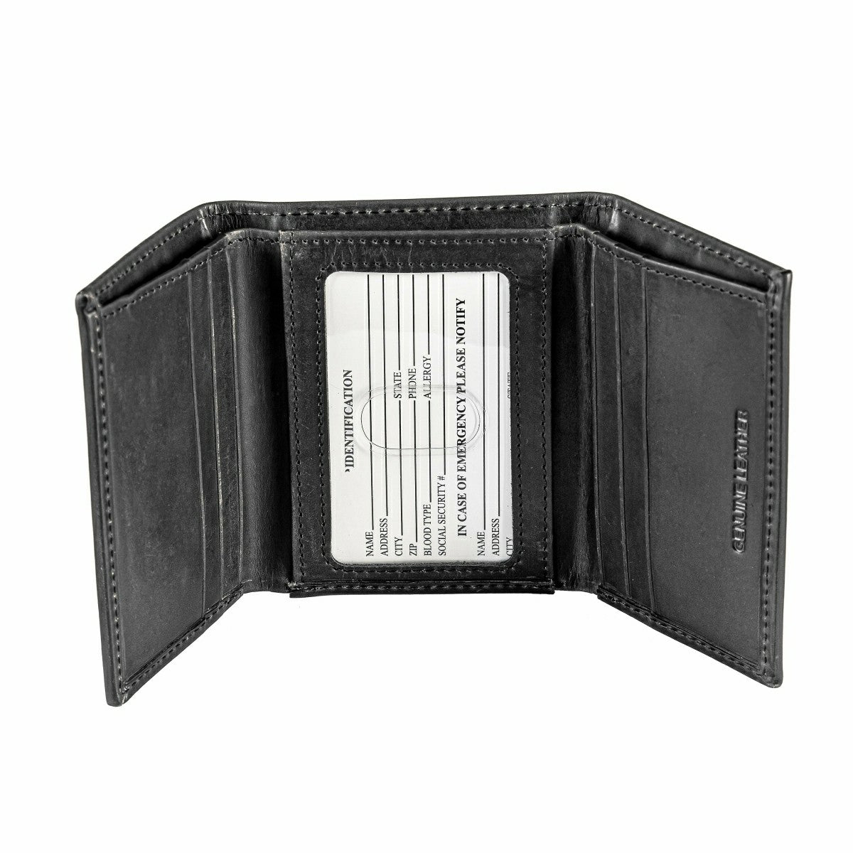 Seattle Mariners Tri-Fold Wallet Black - MLB Home