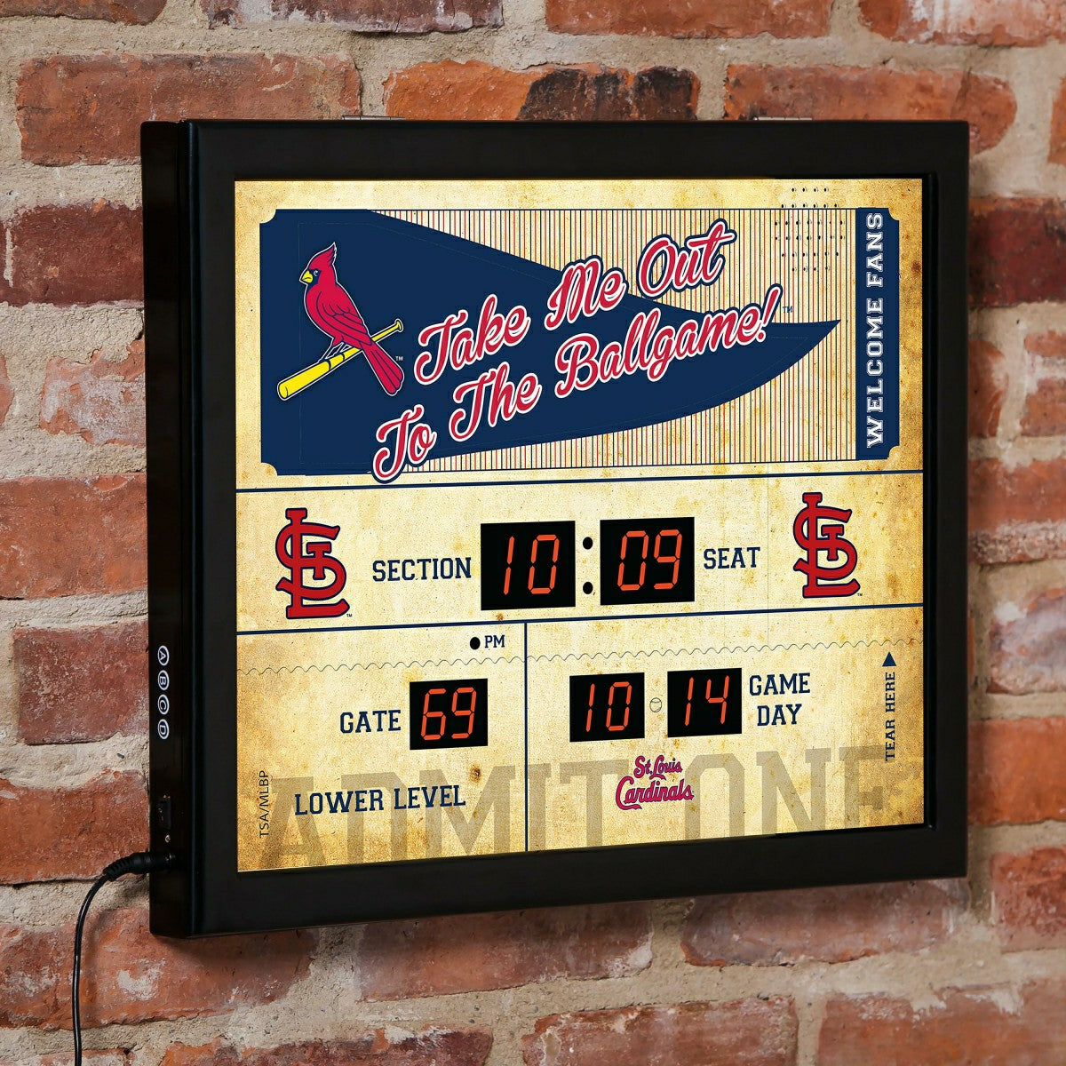Scoreboard Wall Clock, Saint Louis Cardinals - MLB Home