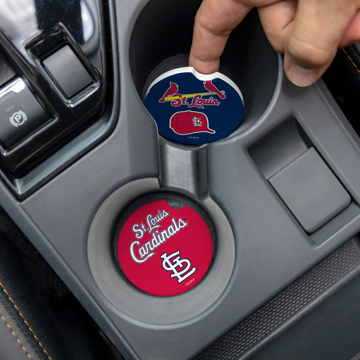 St Louis Cardinals Car Coaster Set, 2pc - MLB Home