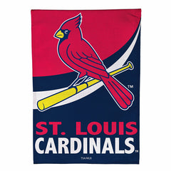 St Louis Cardinals Burlap House Flag - MLB Home