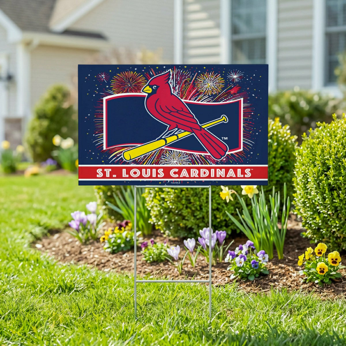 St Louis Cardinals Yard Sign, Patriotic - MLB Home